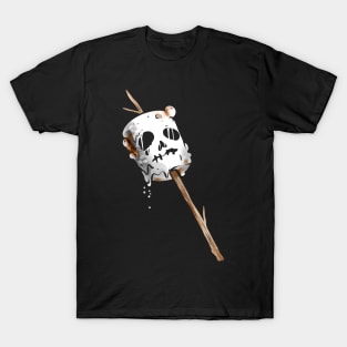 Jack O Lantern Ghost Marshmallow On A Stick On Halloween T-Shirt